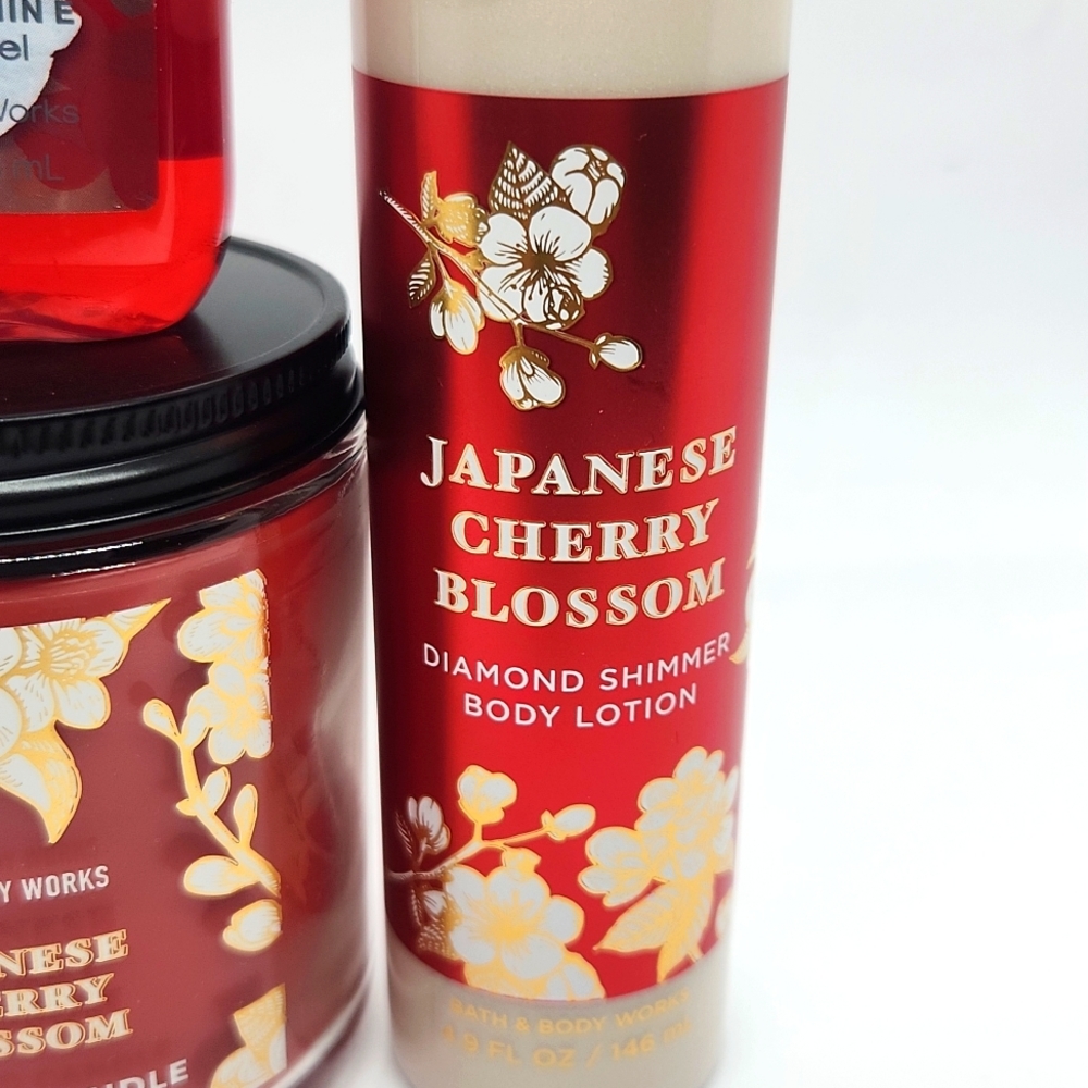 Bath and Body Works Sale Japanese Cherry Blossom Unique Sexy 3 Piece Set - Picture 4 of 5